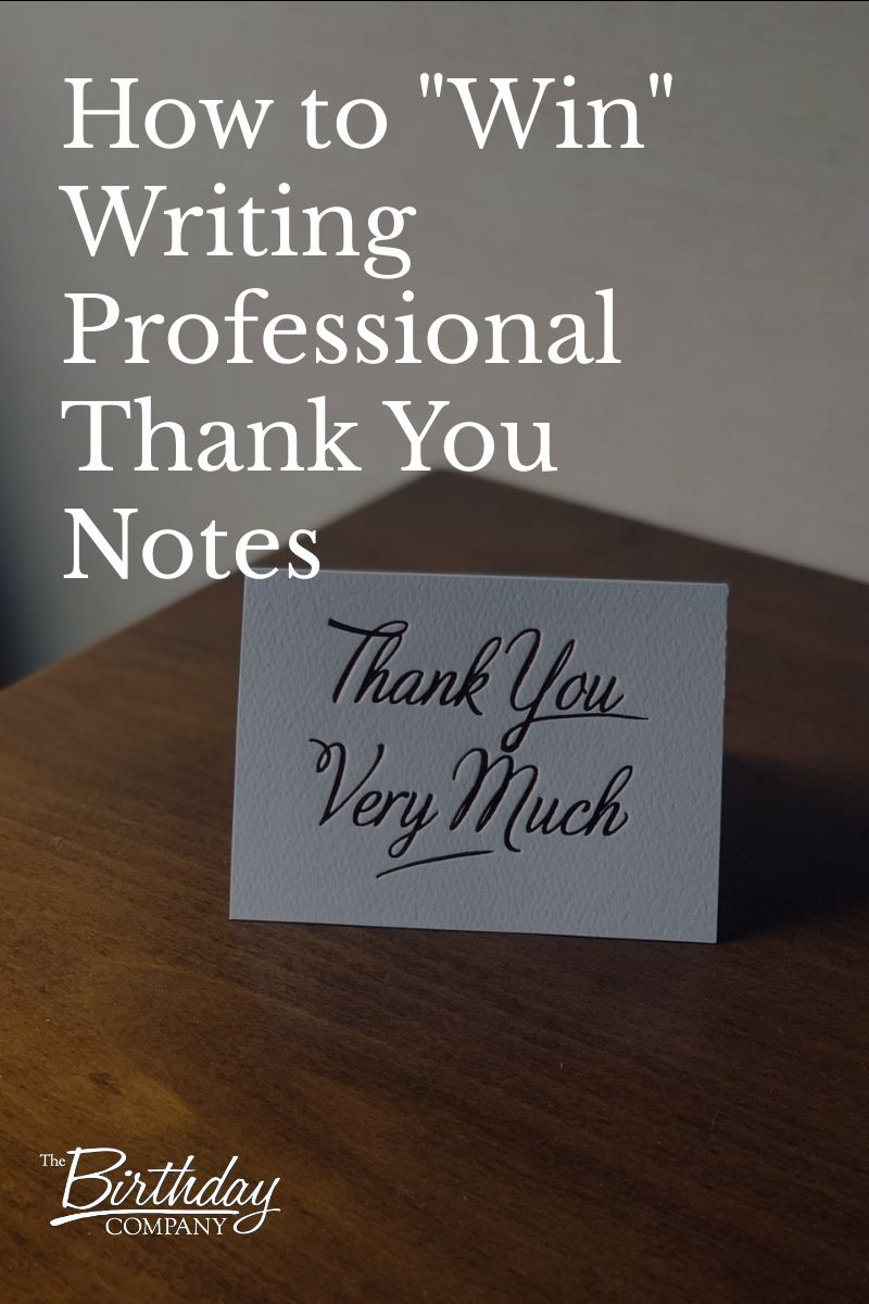 How To Write A Professional Thank You Message