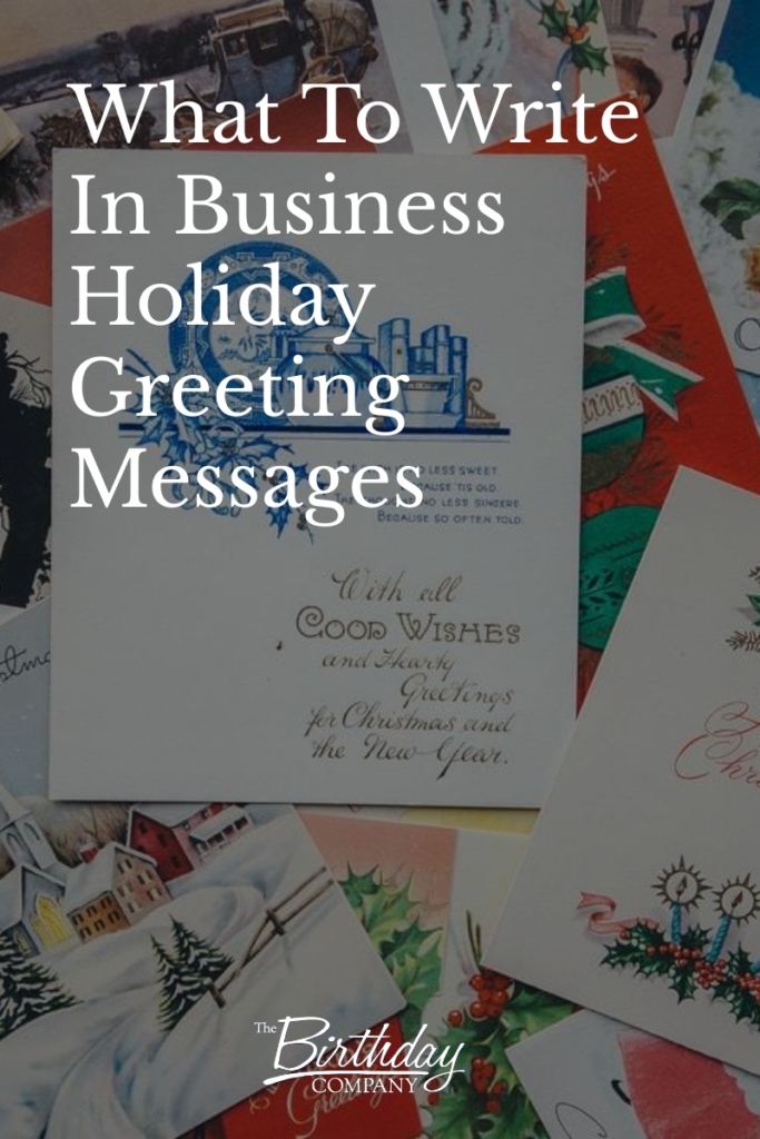 holiday greeting card messages for business