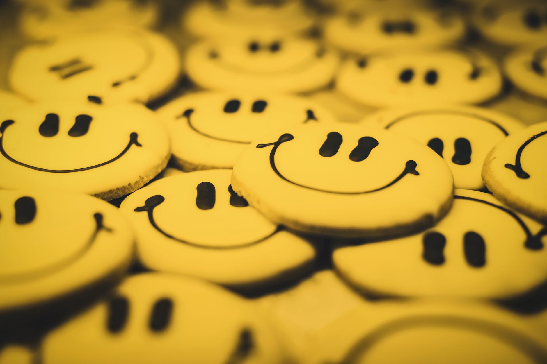 smiley face on cookies