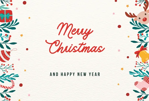 Birthday Company Christmas Card