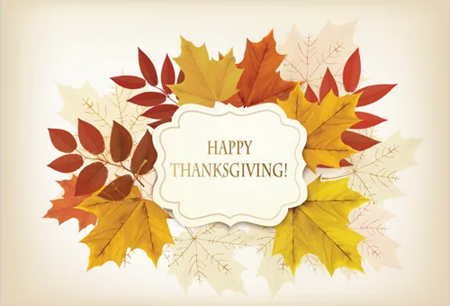 Birthday Company Thanksgiving Card