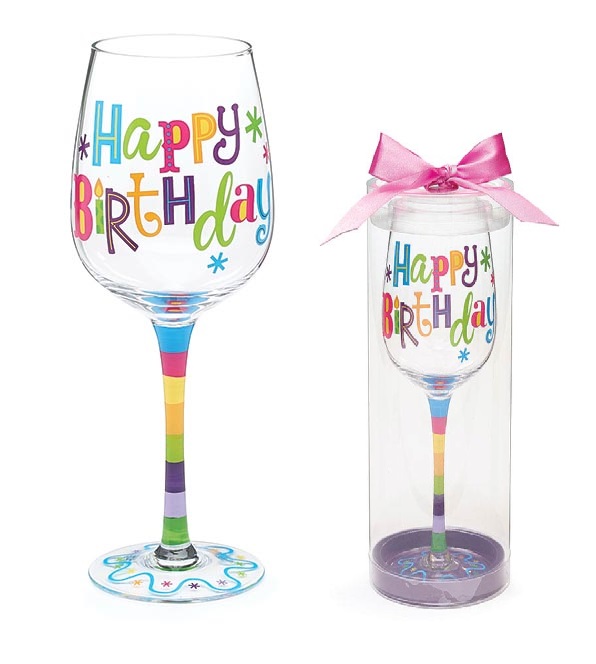 Birthday Company - Birthday Wine Glass image .