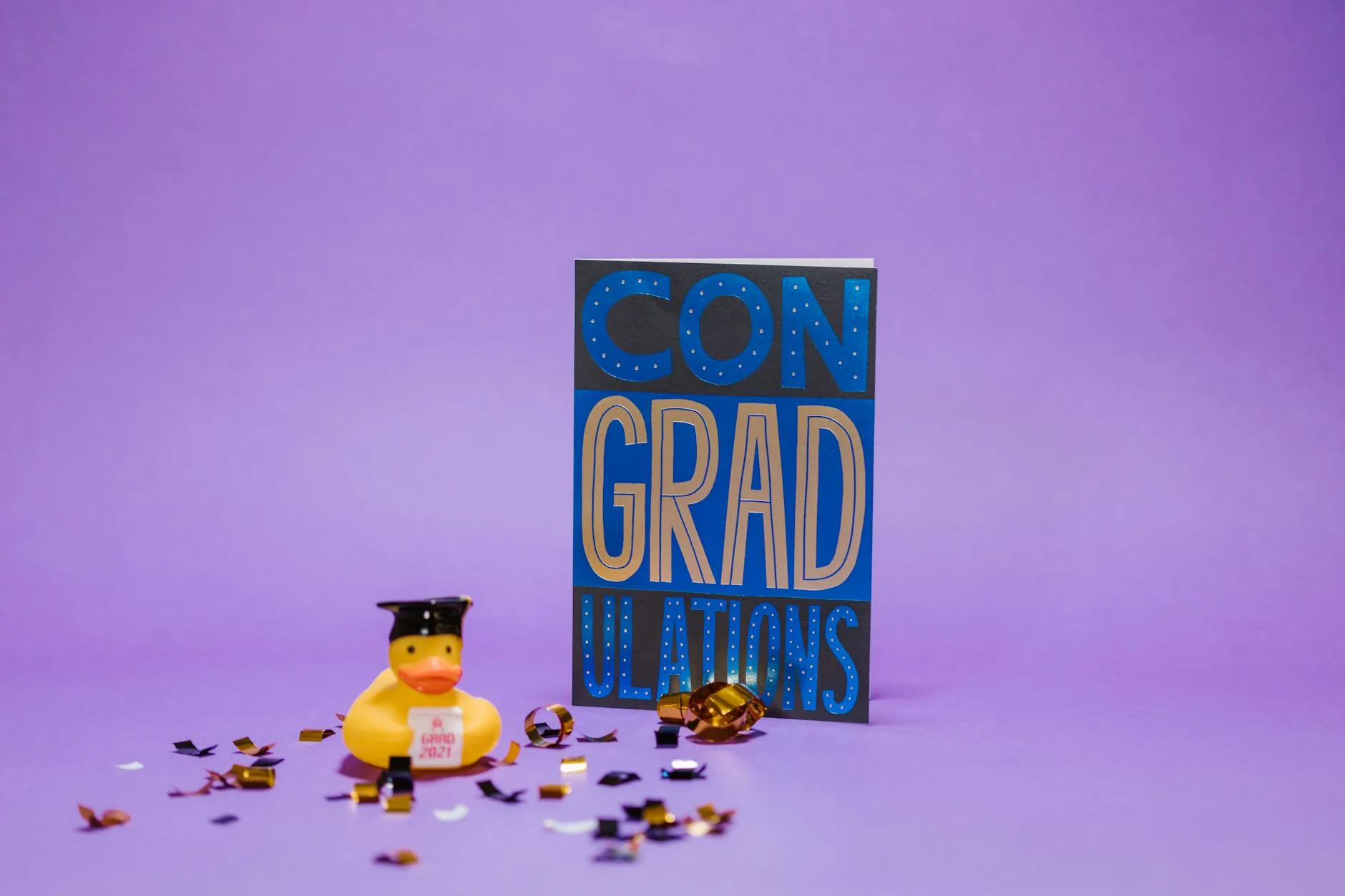 photo of a graduation card