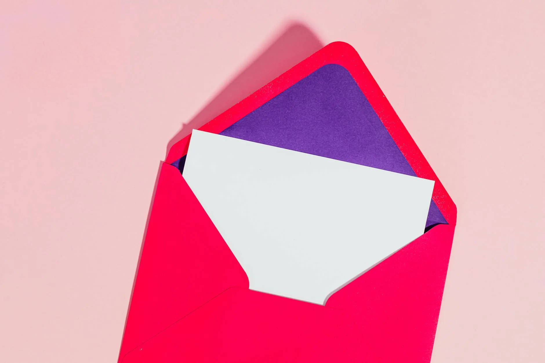 a card in an envelope